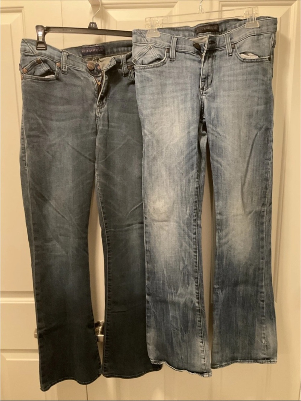 Lot of 2 Rock & Republic “Kasandra” Denim Bootcut Jeans 10